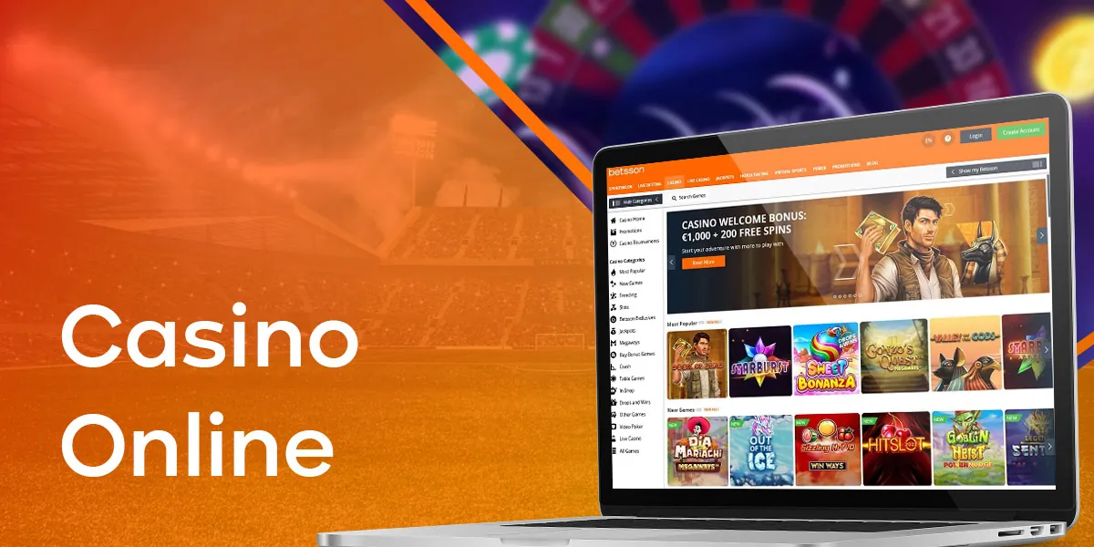 Características de la sección de casino online