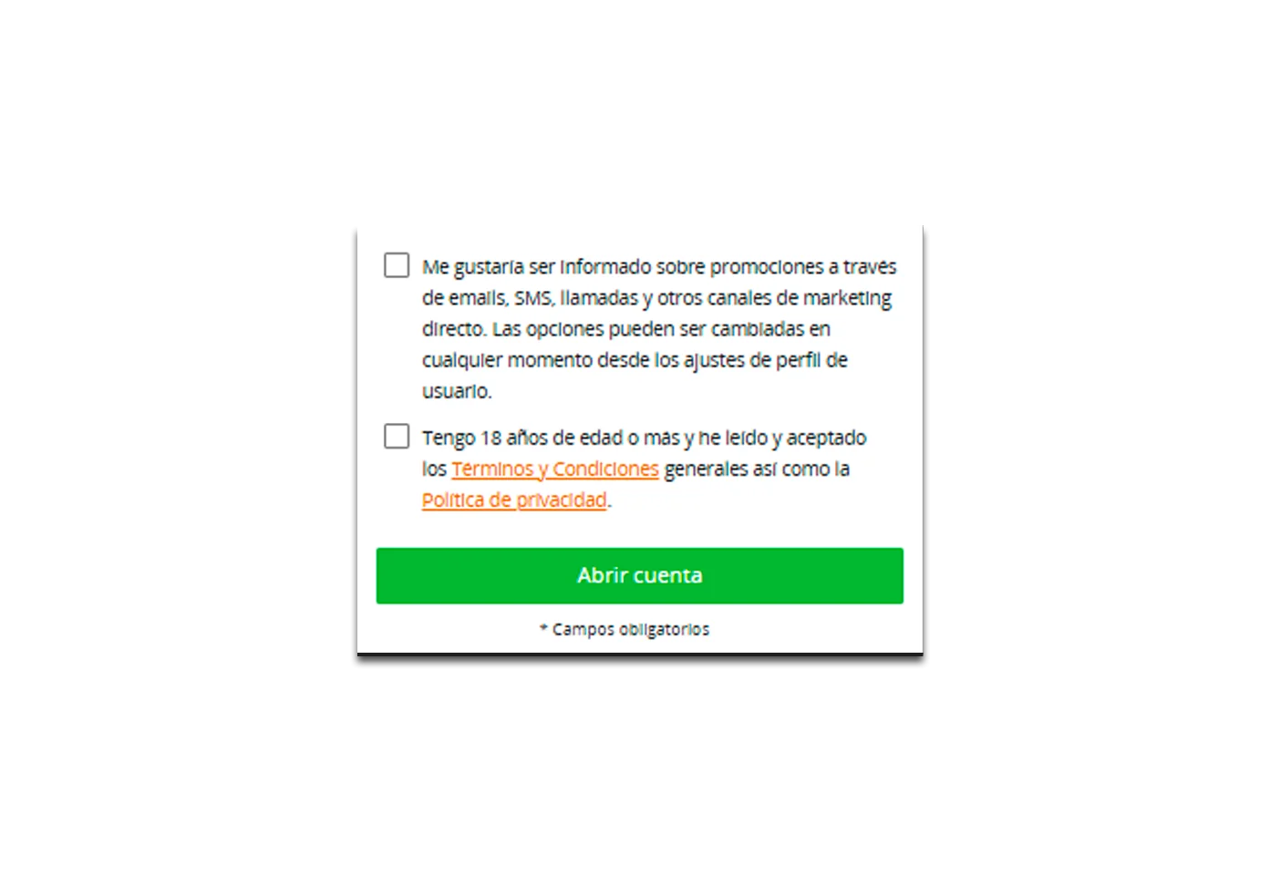completado el registro