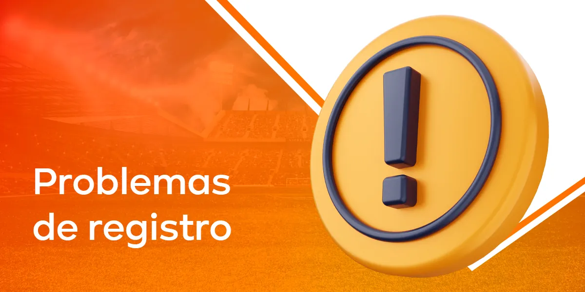 Problemas de registro de la cuenta